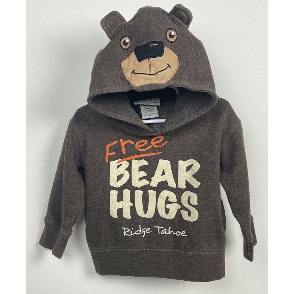Artisans Animal Toddler Brown Bear Hooded Coat Sweater Hugs Tahoe 3 3T Unisex